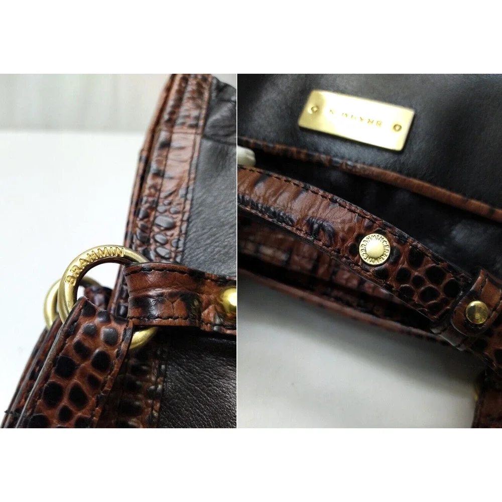 Brahmin black leather